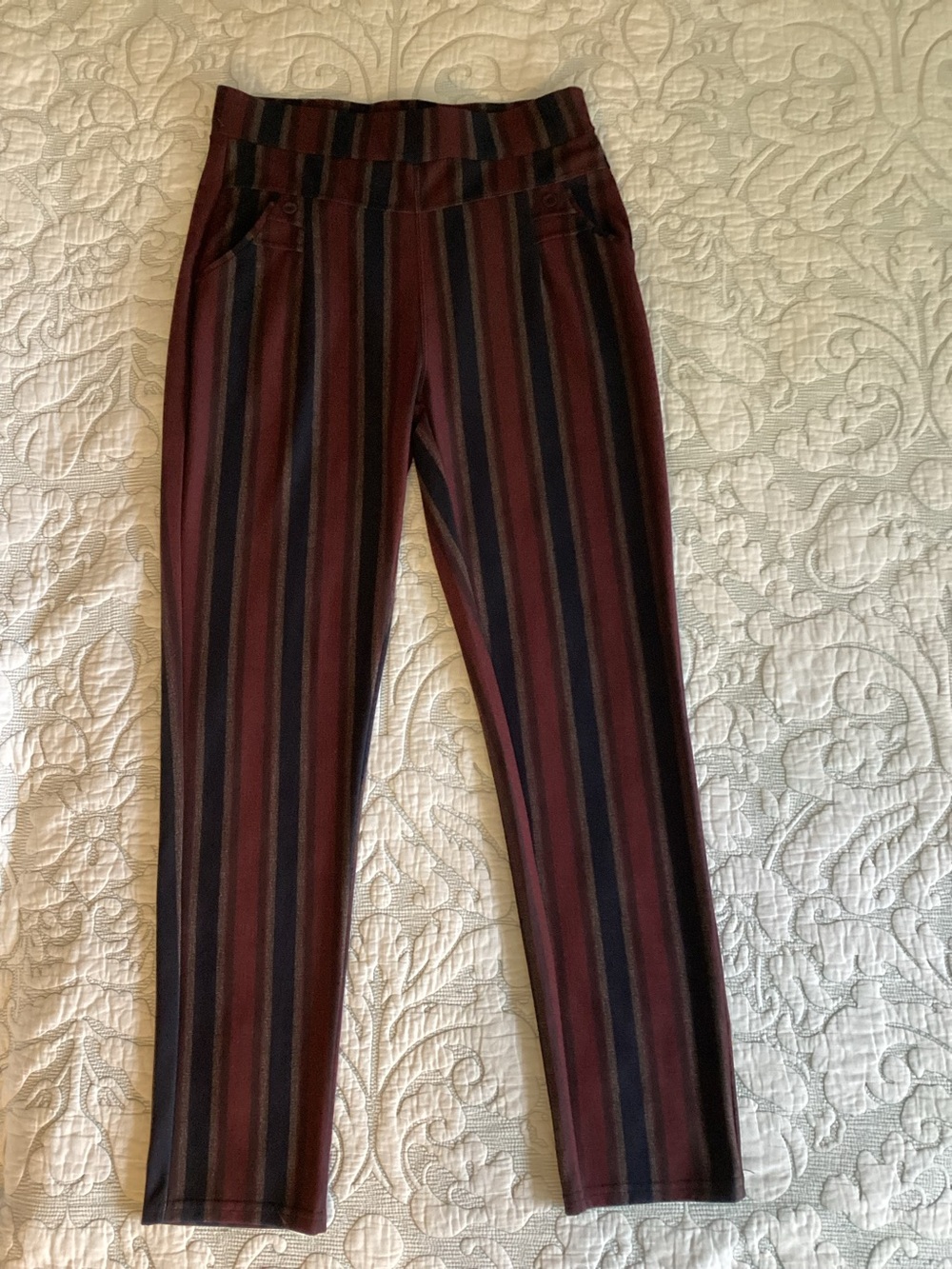 Super Cute Striped Pull on Pants
